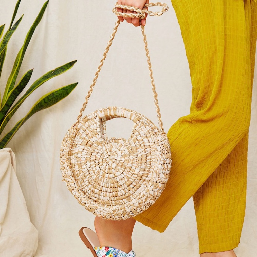 Bali Boho Straw Bag Vacation Travel Weekend